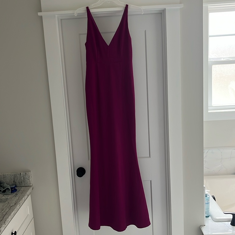 Lulu’s fuchsia colored formal dress. Size small. Great condition-worn once.